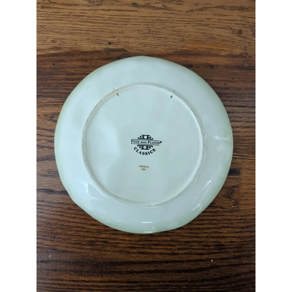 Fitz & Floyd Vintage 1986 Vegetable Serving Plate Ceramic Garden Tomato 7in
